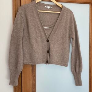 Reformation Cashmere Cardigan Sweater Set